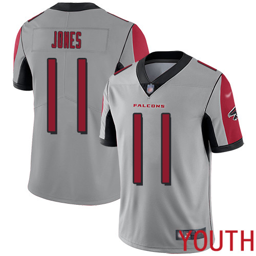 Atlanta Falcons Limited Silver Youth Julio Jones Jersey NFL Football #11 Inverted Legend